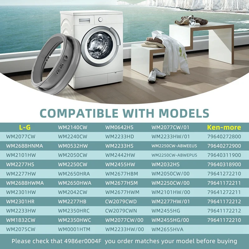 4986ER0004F Washing Machine Door Starter Washer For  For Kenmore 4986ER0004J 4986ER0004K 4986ER0004N PS3524977