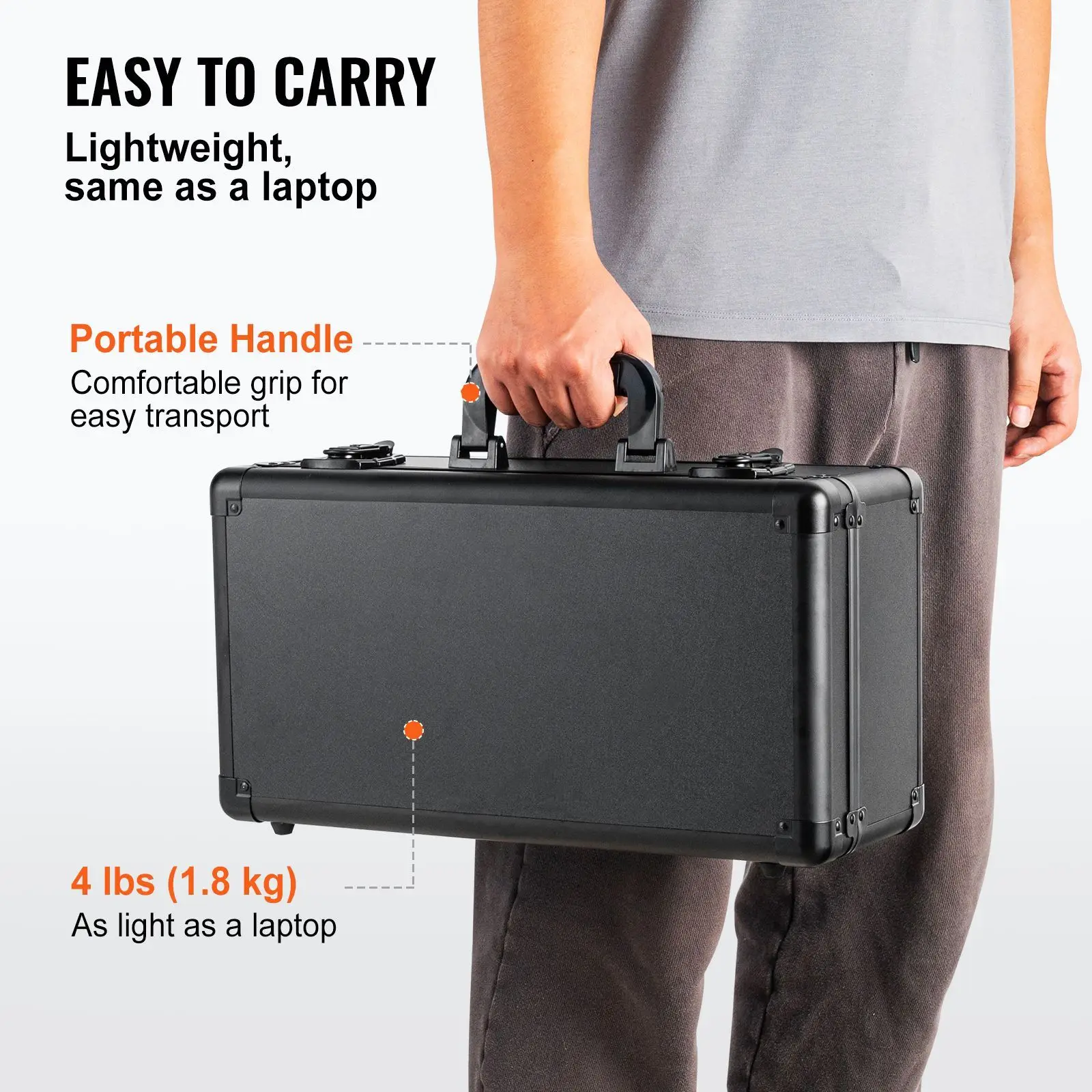 4-Slot Graded Card Storage Box Key Lock Sports Cards Holder Carrying Case Foam Dividers 96 PSA Graded Metal Baskets