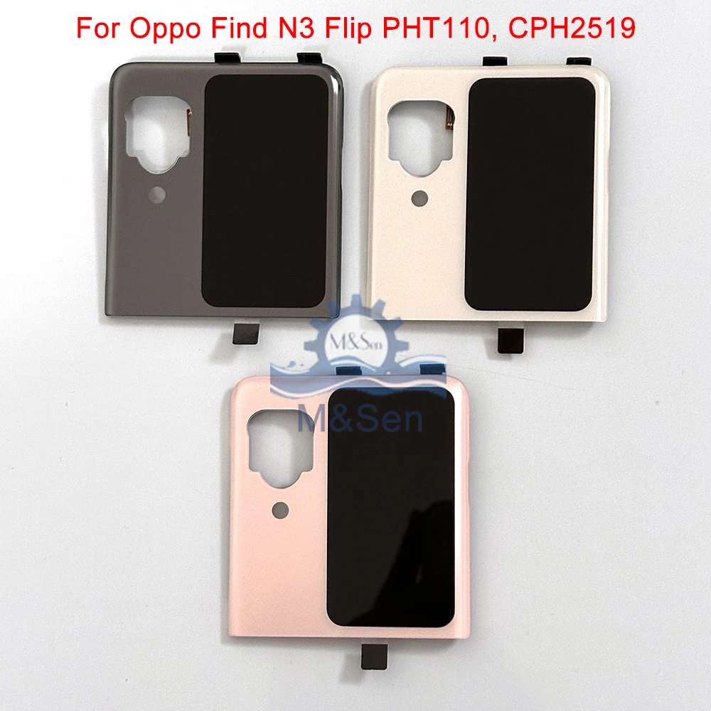 Original 3.26\'\'Amoled For Oppo Find N2 Flip CPH2437 Back Cover LCD External Display Touch Digitizer For Find N3 Flip CPH2519