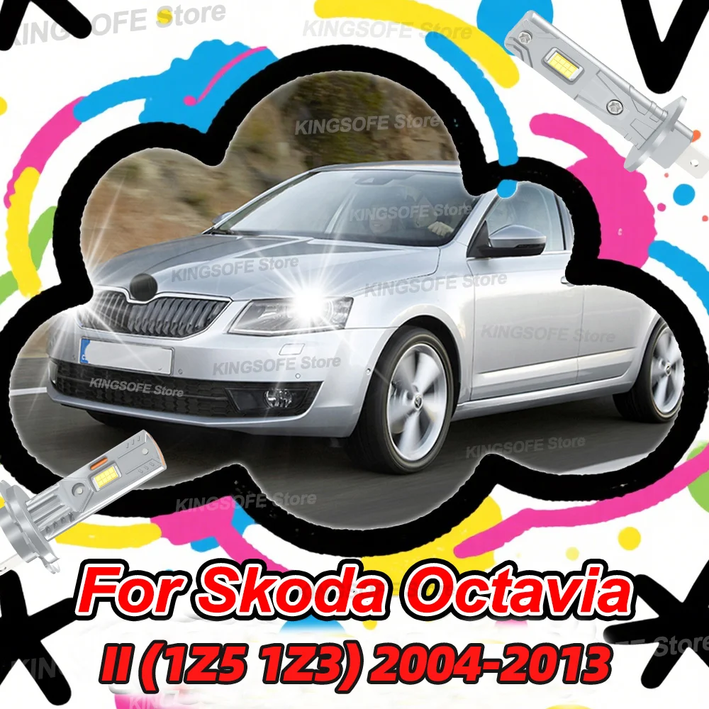 

Автомобильные фары Bulbs Plug And Play 1:1 Мини-светодиодные лампы 12 В 6000 К для Skoda Octavia 2 1Z3 1Z5 2004-2013 2008 2009 2010 2011 2012