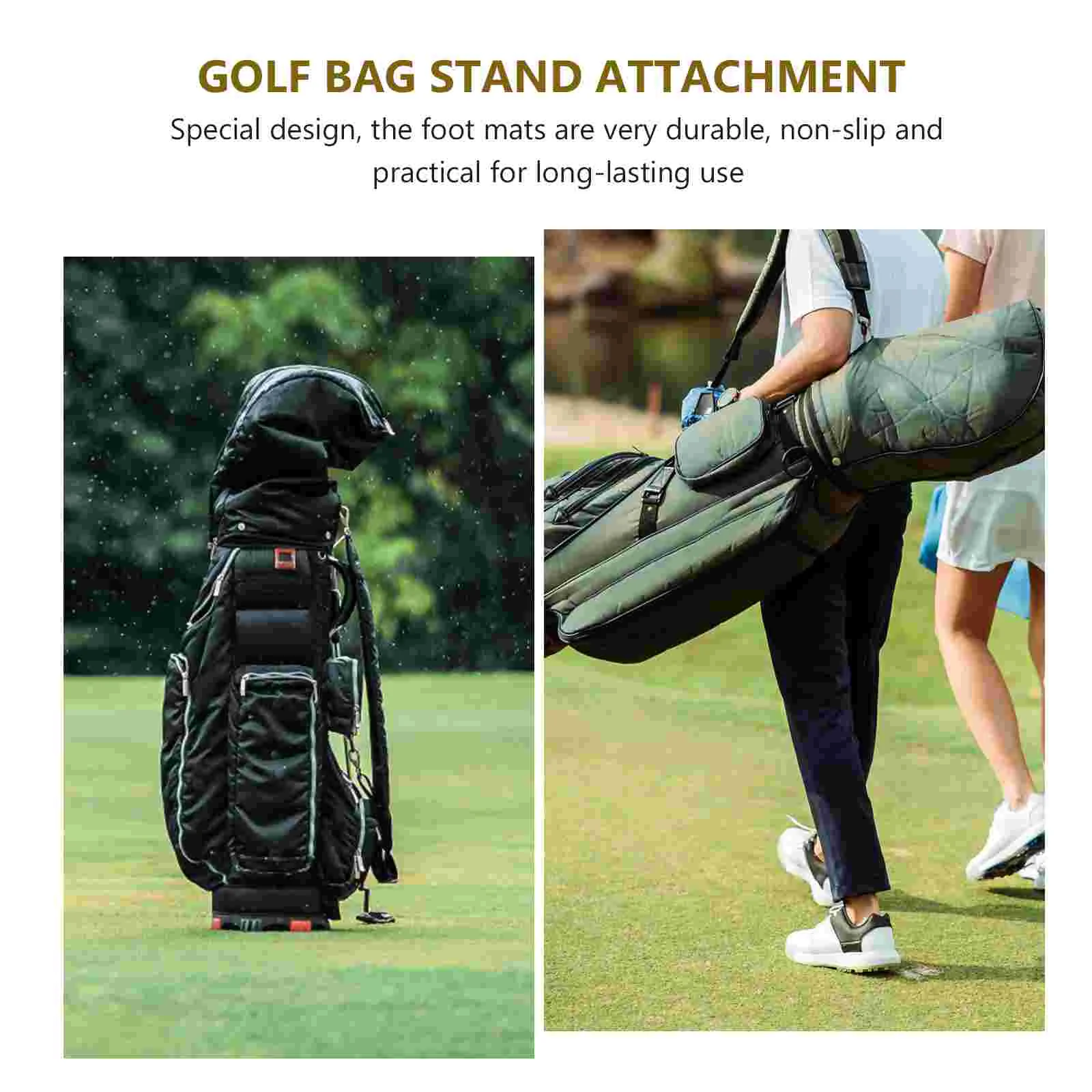 2 Pcs Bag Rubber Feet Wear-resistant Coasters Professional Stoppers Compact Golf Stand Replacement Bags