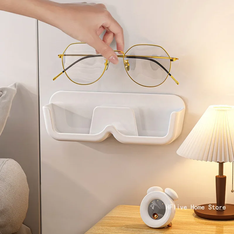 1PCS Glasses Holder Stand Wall Mounted Creative Glasses Sunglasses Storage Rack Bathroom Accessories Wardrobe Decoration