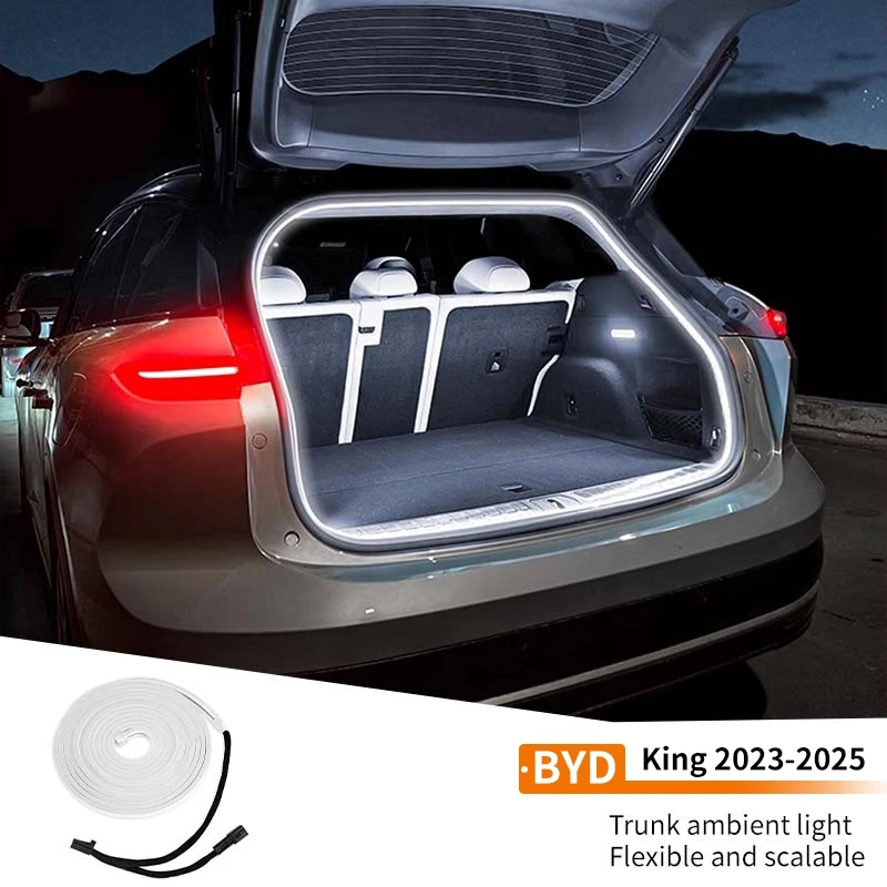 

Car Trunk Ambient Light Silicone LED Waterproof High Temperature Resistant Improve Night Vision Accessories Byd King 2023-2025