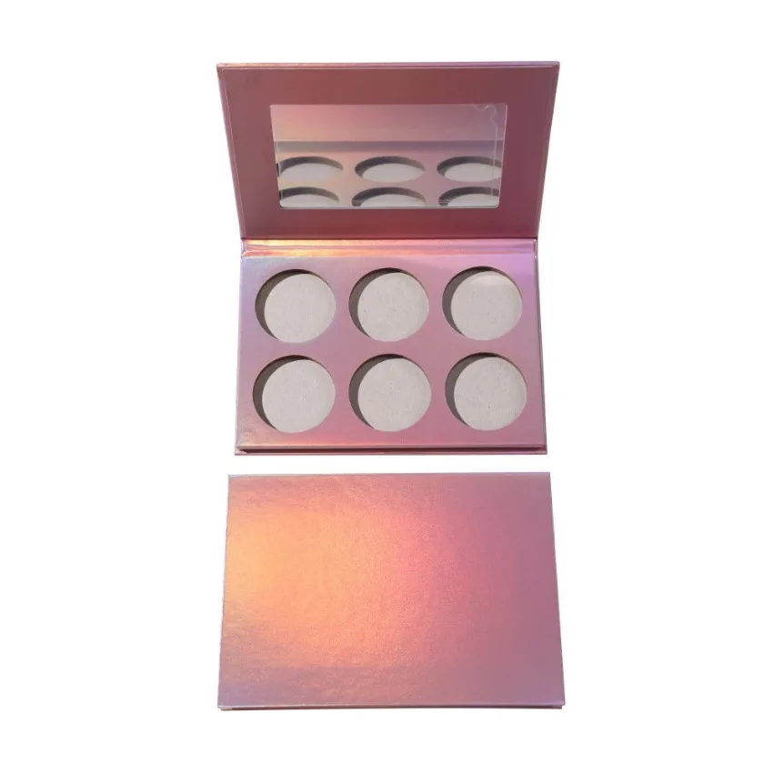 Private Label 6-color DIY Blush/contour/concealer Palette Shimmer Glitter Pigment Long Lasting Easy To Wear Face Makeup Bulk