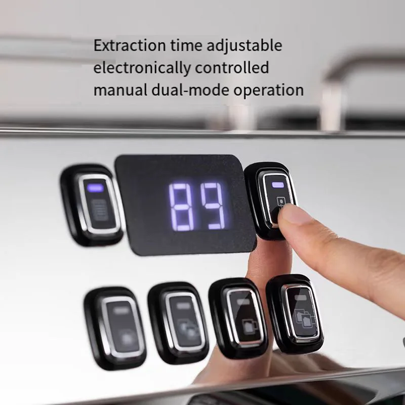 Professionelle 9-Bar-Hochdruck-Extraktion italienische kommerzielle Doppelkopf-halbautomatische Espressomaschine Kaffeemaschine
