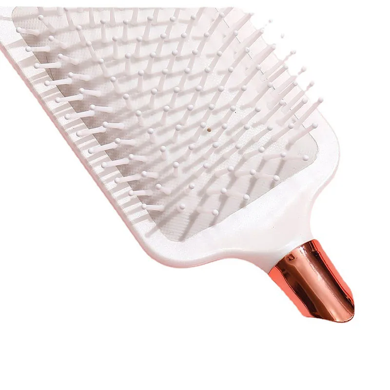 وسادة هوائية بيضاء مشط ABS والنايلون وسادة هوائية مكافحة ساكنة مجلس المنزلية مشط وسادة الهواء مشط