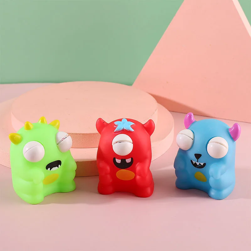 Creativo spremere cartone animato sabbiatura occhio mostro decompressione scherzi decompressione sfiato regali giocattolo K28