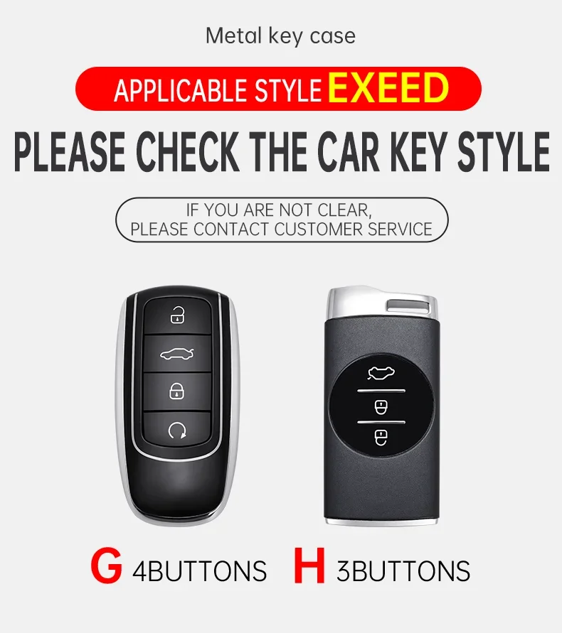 Genuine Leather for CHERY Omoda 5 Tiggo 8 Pro 9 Arrizo 5plus Tiggo 3 5X Plus Jaecoo J7 8 Exeed TXL Car Key Case Cover Keychain