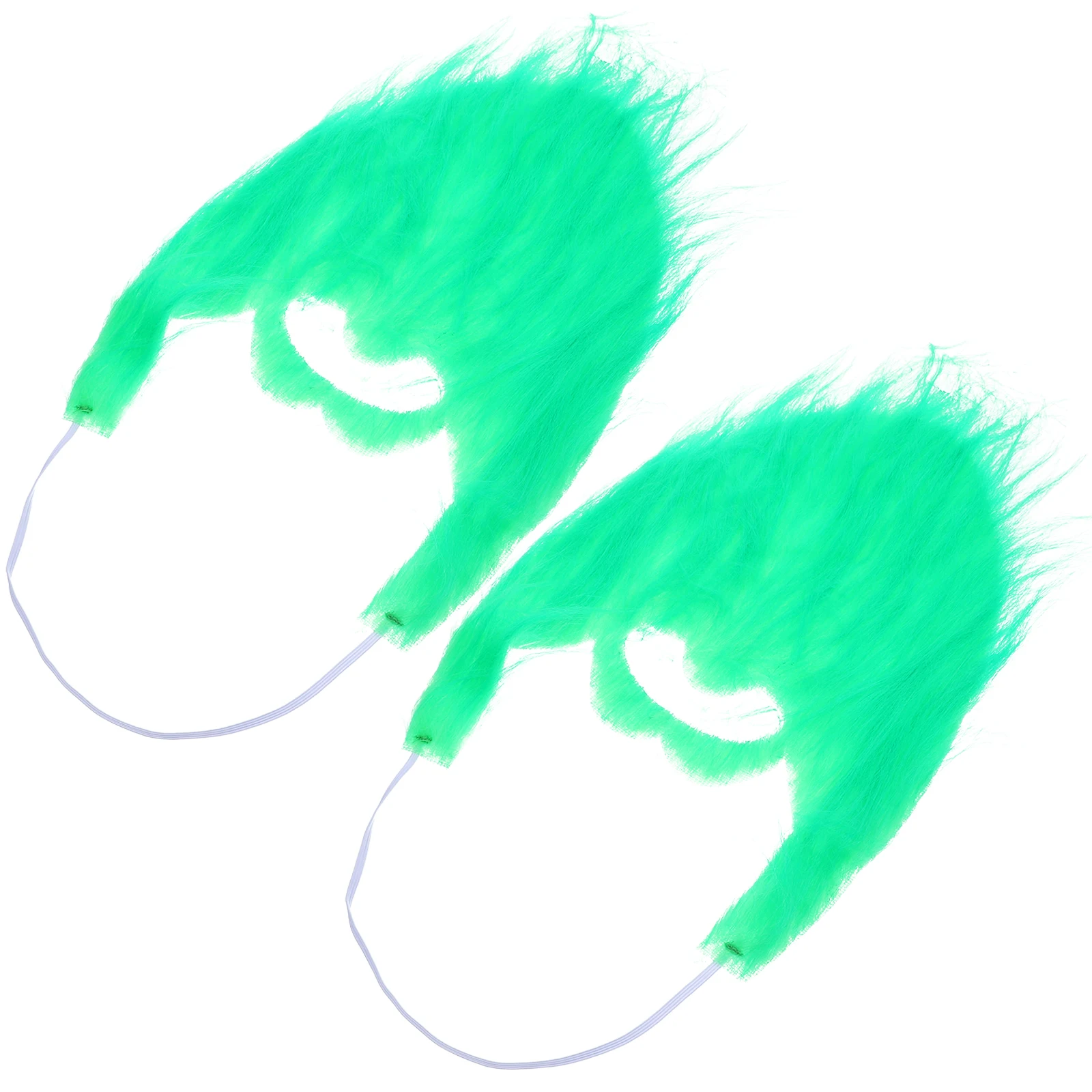 2 pçs fiapos barba falsa unisex masquerade festa cosplay acessório ajuste ajustável dia de são patrício falso bigode cosplay barba