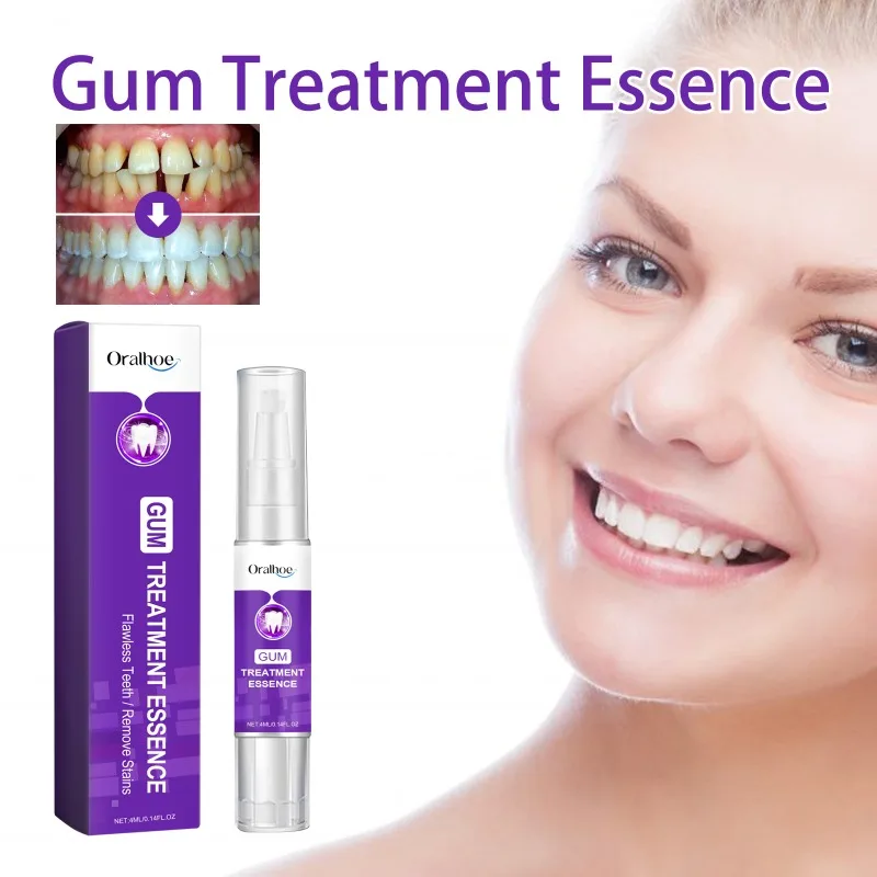 

Gum Treatment Essence Pen Purple Whitening Toothpaste Dental Whitening Tartar Removal Tooth Cleaning Effective Teeth Whitener