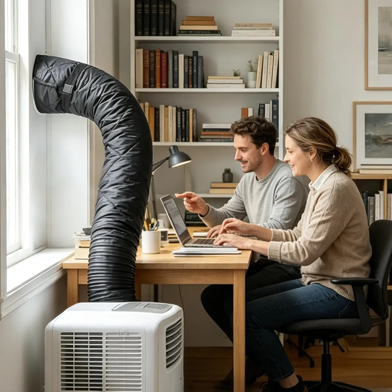 Portable Air Conditioner Hose Insulation Quilted Thermal Cover for Exhaust Vent Pipe Waterproof Outer Fabric Thick Inner Lining