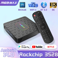 R69 Max Android 14 Smart TV Box Rockchip RK3528 Support wifi 6 Ultra HD 8k Google Voice Assistant Set-top box Bluetooth 5.0
