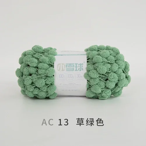 100G/Bal Kleurrijk Middelgroot Garen Zacht Pompon Grote Regenboog Dik Garen Katoen Diy Materiaal Hand Breien Gehaakt Gevlochten Deken - afbeelding 1