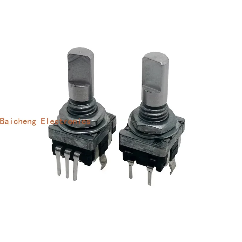 10PCS Rotating 360 encoder EC11 volume control switch without step pulse potentiometer half axis length 15mm