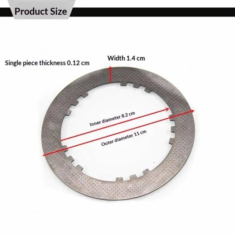 Motorrad-Kupplungsplatte, 4/5/6 Stück, universelle korrosionsbeständige Teile für CG125 CG150 Dreirad – Detail 3