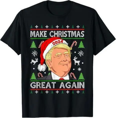 Funny Trump 2024 Make Christmas Great Again Ugly Sweater T-Shirt