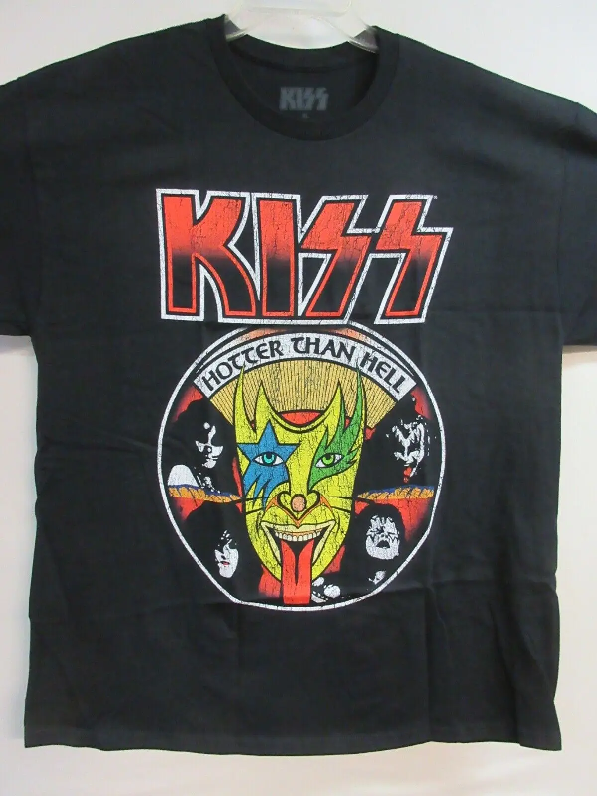 KISS OFFICIAL MERCH HOTTER THAN HELL 2022 BAND CONCERT MUSIC T-SHIRT LARGE