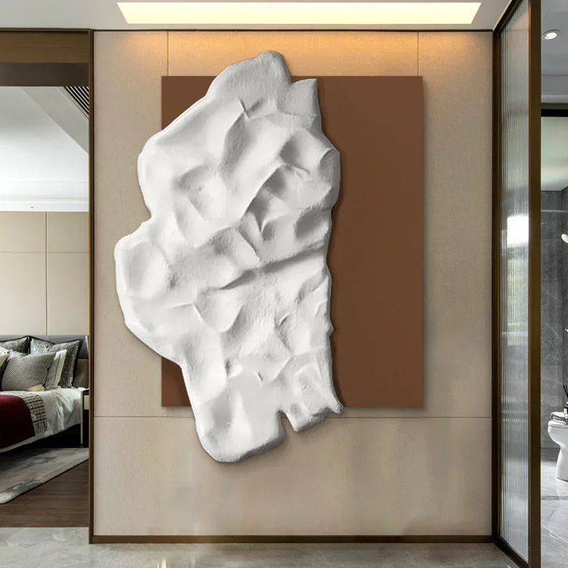 3D Three-dimensional Relief Entrance Hanging Painting Modern Light Luxury Wall Decoration Physical Painting Living Room Sofa Bac