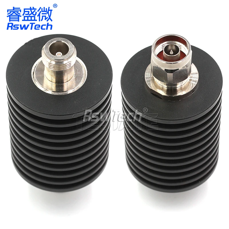 N-JK 50W Attenuator DC-3GHz 5DB-50DB RF Coaxial Fixed Ntype Male Dummy Load Plug Connector