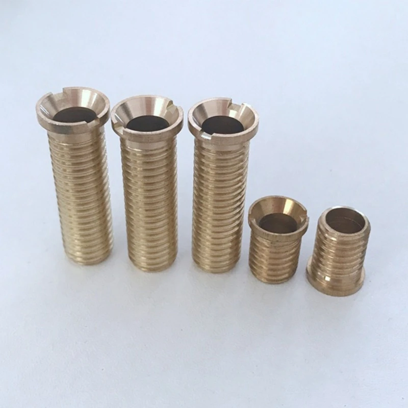 Kitchen Sink Strainer Screw Thicken Pure Copper  Strainer Waste Threaded Screw Connector Kitchen Fixture Parts Durable D0LD