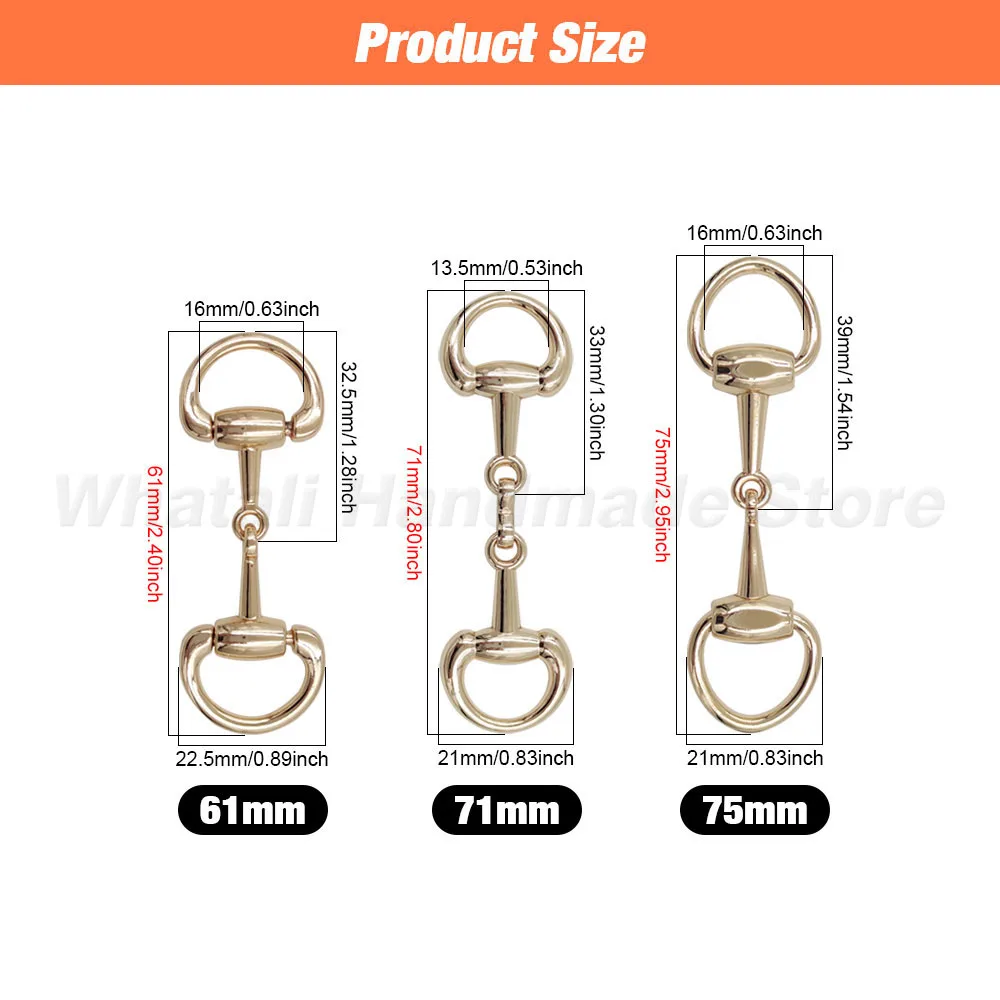 Metal Front Panel Horse Street Buckle One Word Chain Silk Scarf Pair Buckle Luggage Accessories For Shoes Bag Hats Accessories