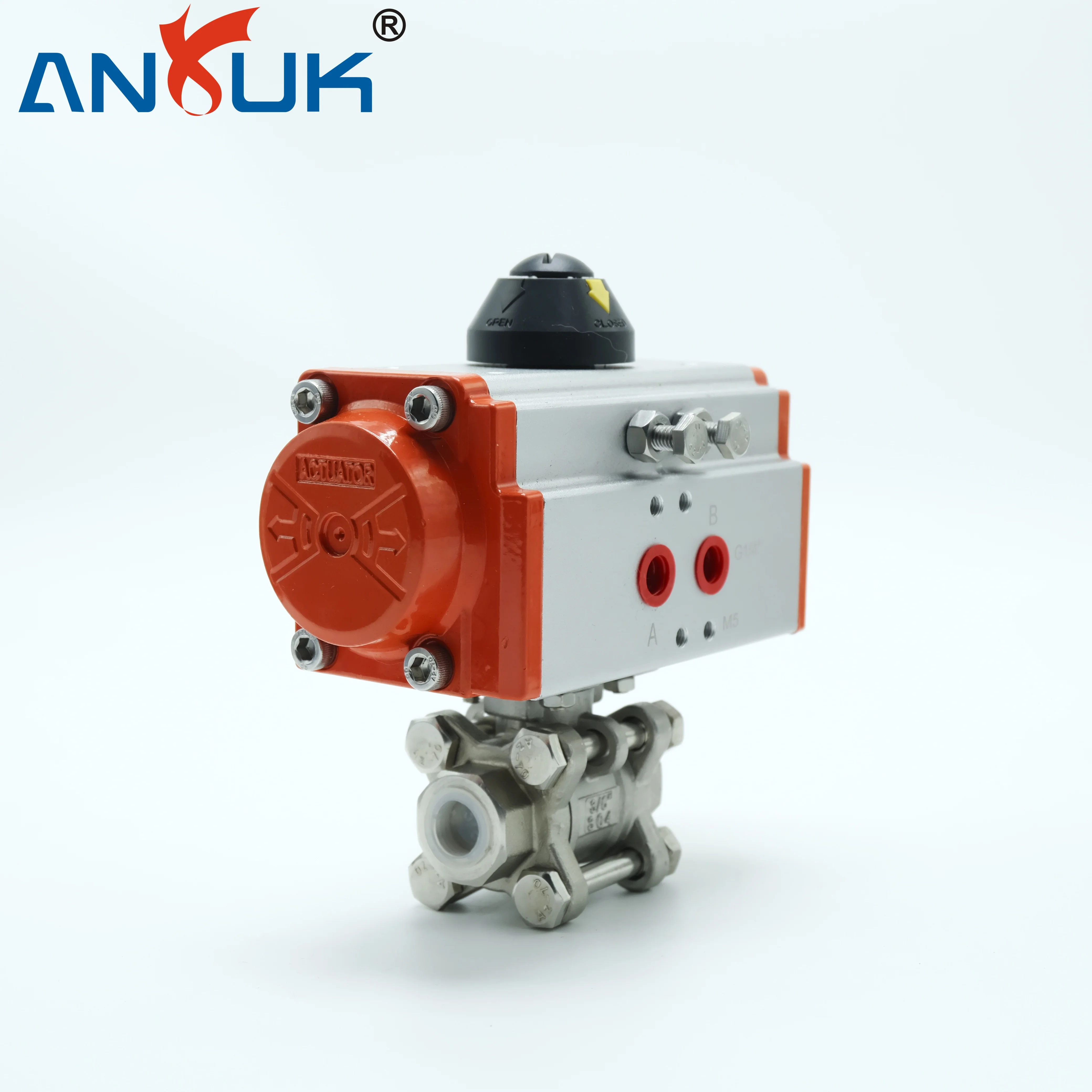 Pneumatic Rotary Actuator DA52 SR63 Quarter Turn Rack Pinion Type For Valve Automation And Machinery Use