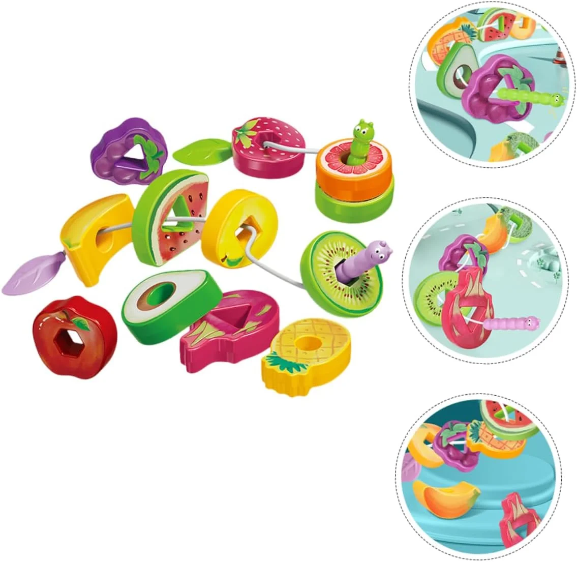 لعبة سلسلة تصميم الفواكه والخضروات (صندوق واحد)، لعبة التعليم المبكر للأطفال، لعبة التعرف على الشكل والألوان، الشكل التعليمي #5
