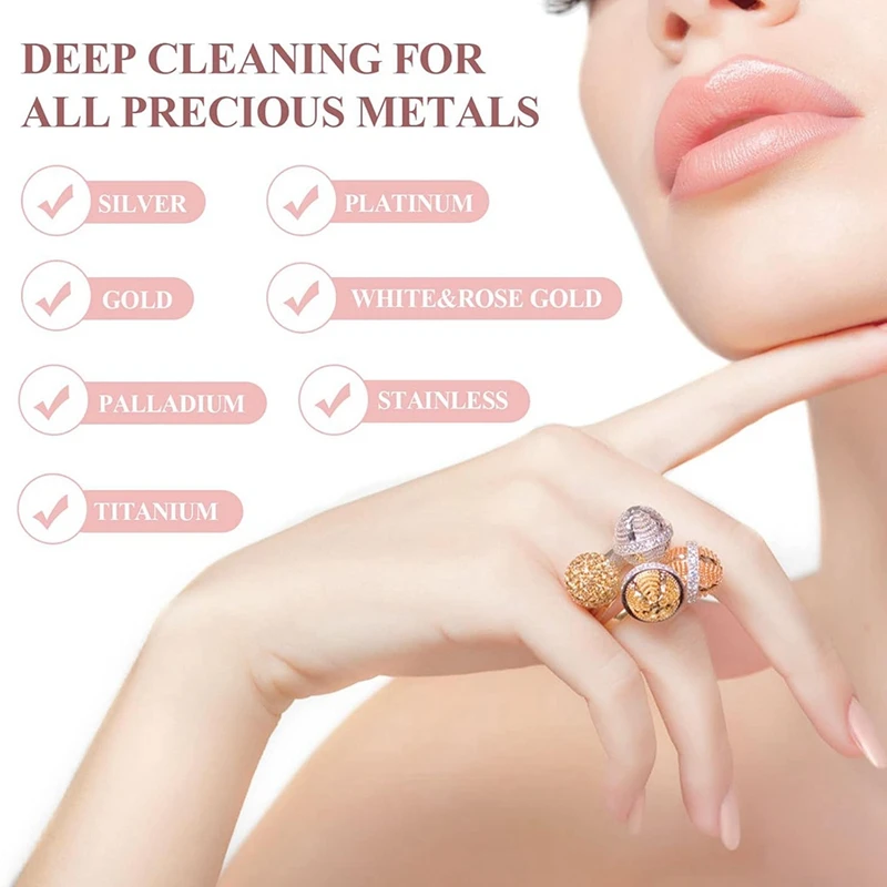 Jewelry Cleaning Cloth, Professional Polishing Cloth Individually Wrapped, Pink Silver Polishing Cloth