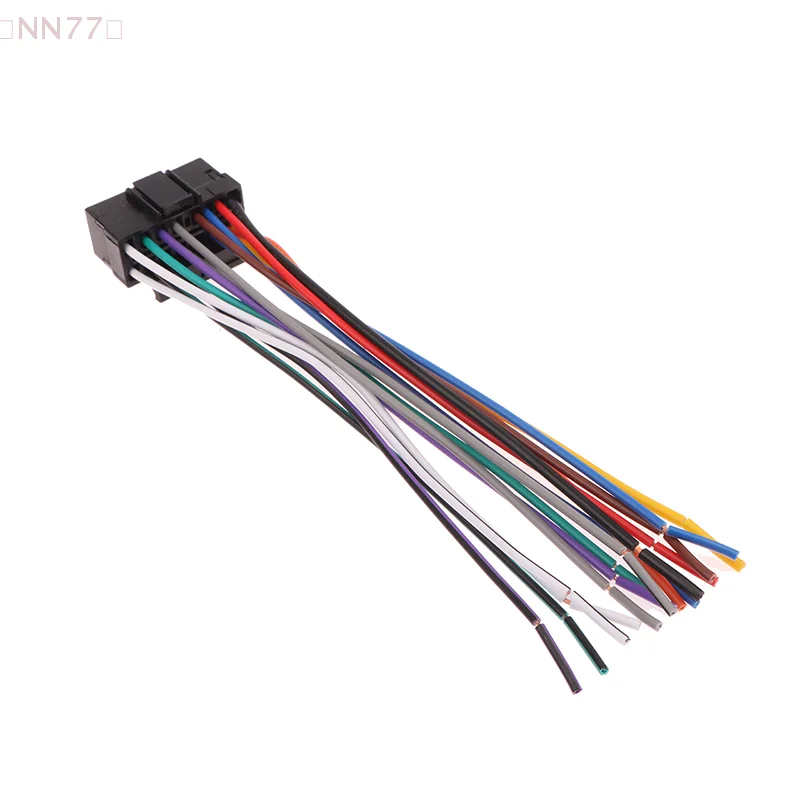 [Auto] Radio estéreo para coche arnés de enchufe macho de 16 pines para reproductor de Audio de Radio JVC adaptador conector de arnés de cableado Cable de reproductor de música