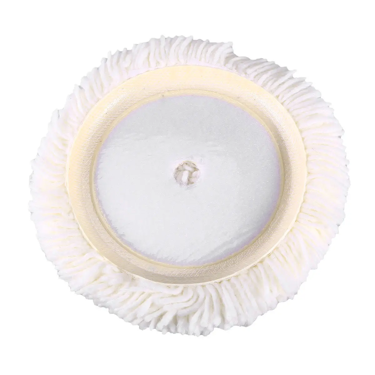 Durable Wool Polishing Mop Car Hardware Bronze Special Design Recessed Areas White Buffing Mop Wool Buffing Pads
