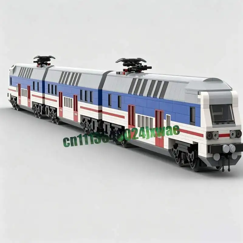 1523Parts Czechia City Elephant Train MOC Model Custom Puzzle Railway DIY Creative Assembly Building Blocks Toy Collection Gifts