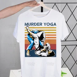 Jiu Jitsu Rashguard Murder Yoga Hip Hop Streetwear Print T Shirt Harajuku TShirts Short Sleeve Fashion Casual T-Shirt Tops Tees