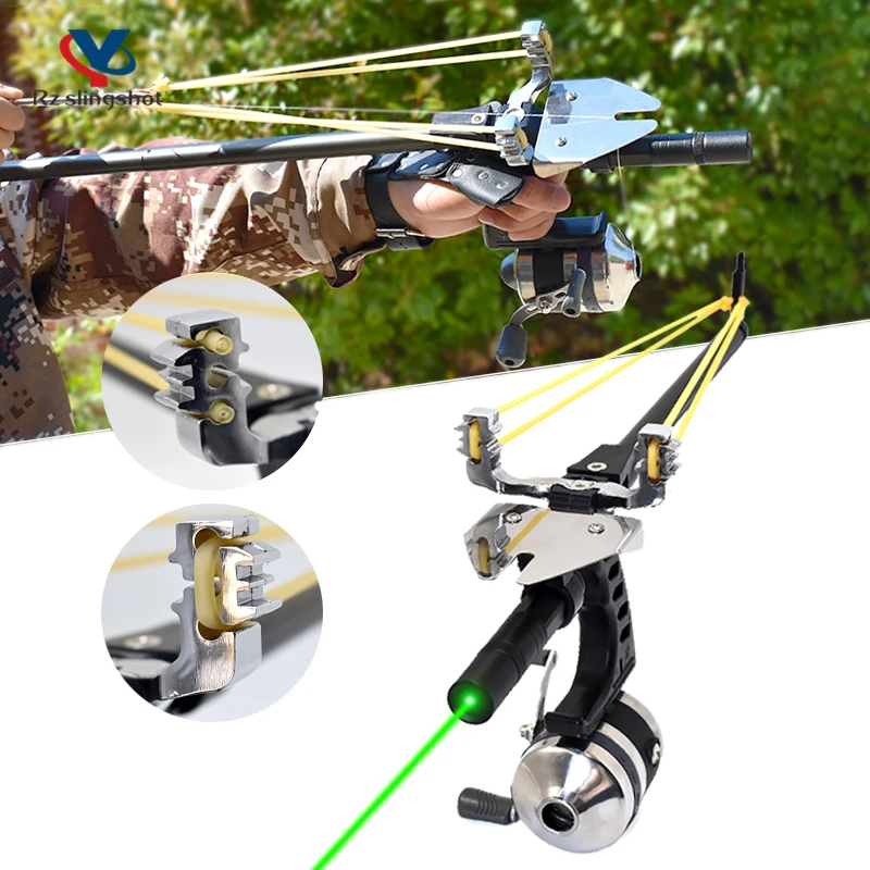 

Fishing Straight Rod Slingshot Hunting High Power Precision Telescopic Laser Fish Reel Slingshot Outdoor Entertainment Shooting