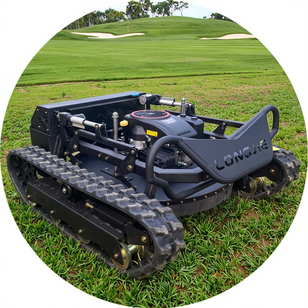 Long Jie 452cc Fully Automatic Lawn Mower 800mm Cutting Width 1 Self-Propelled Garden Equipment Remote 4-stroke Cordless