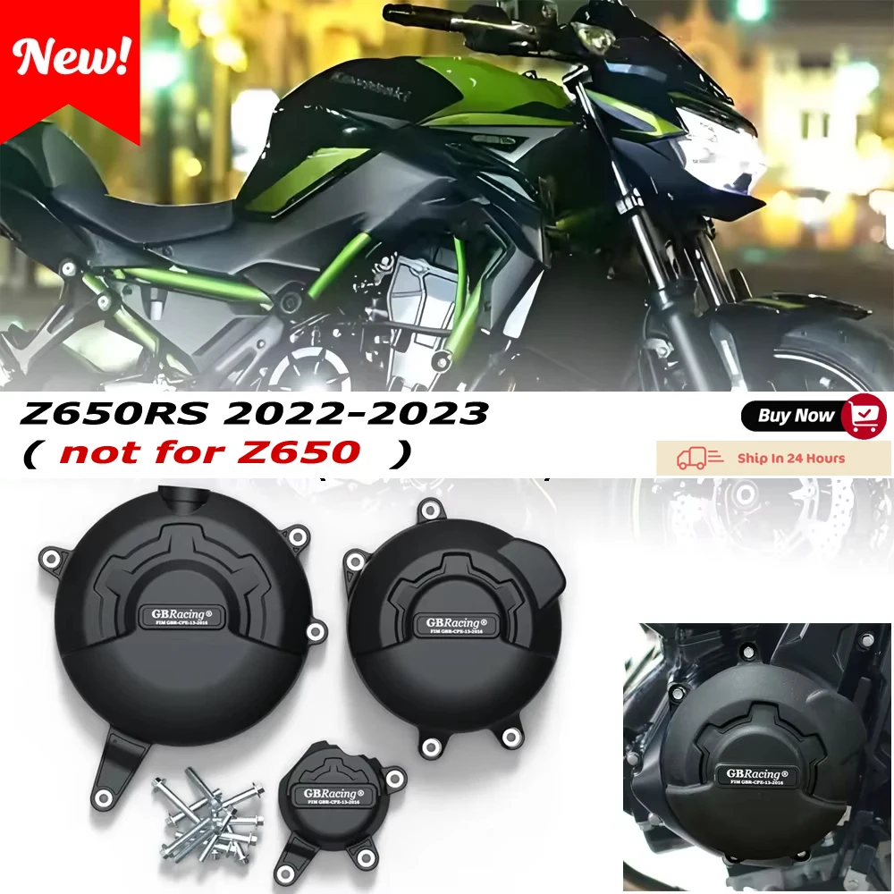 

for KAWASAKI Z650RS 2022-2023 ( not for Z650 ) Nylon and Fiberglass Composite GB Racing Engine Protection Cover