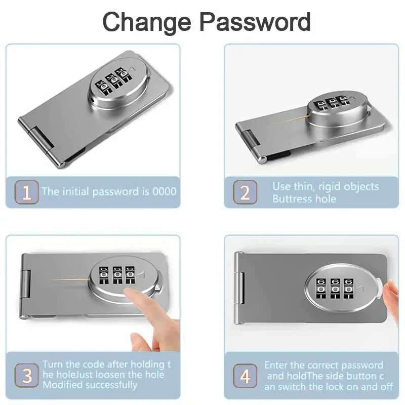 Lade Combinatieslot Kinderveiligheid Bescherming Slot voor Lade Multifunctionele Thuiskasten Thuis Mechanisch Wachtwoordslot