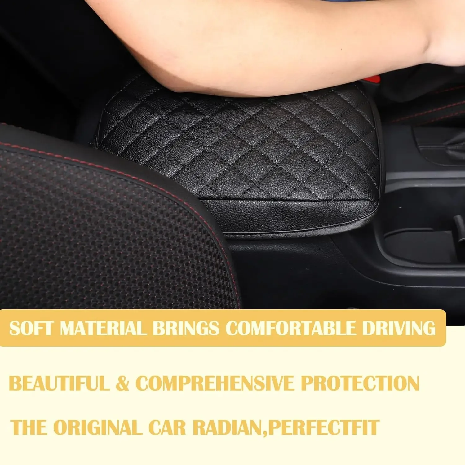 1PCS PU Leather Car Center Console Armrest Box Cover For Subaru WRX 2021-2025 Hand Arm Rest Protection Case Accessories