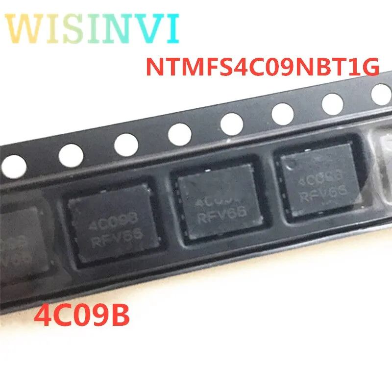 10 PCS NTMFS4C09NBT1G marking 4C09B 4C09N  4C098 QFN-8 30V 52A MOS