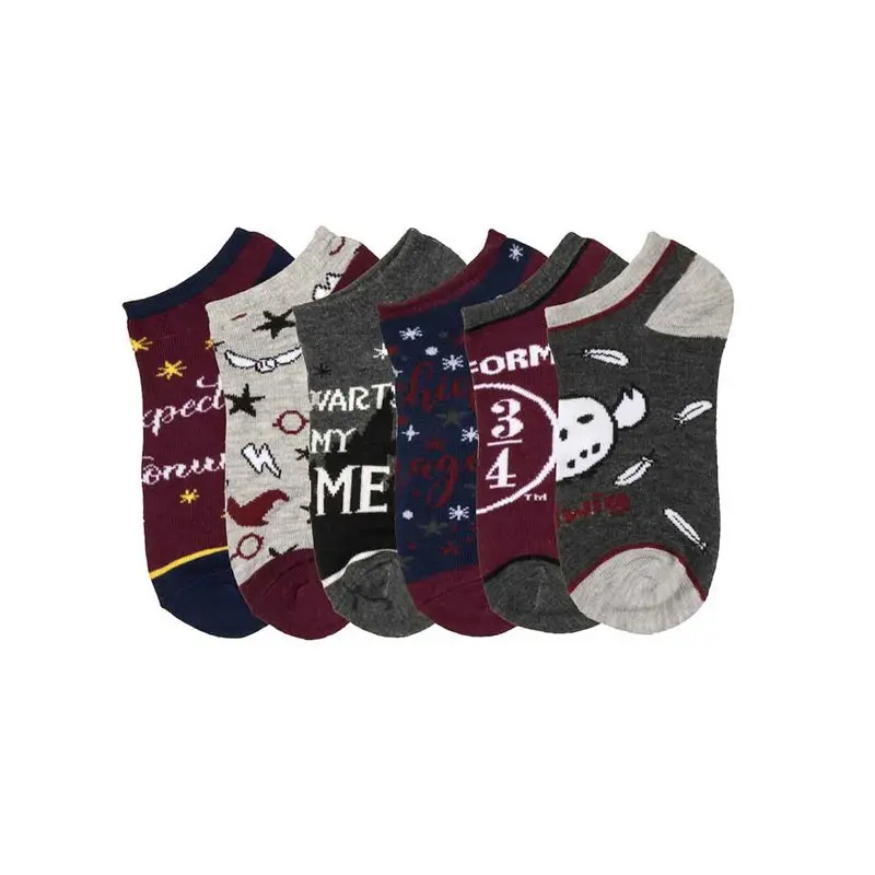 School of Witchcraft and Wizardry Harris Socks Cosplay Unisex Cartoon Printed Cotton Short Socks Boat Socks Leisure Sports Socks