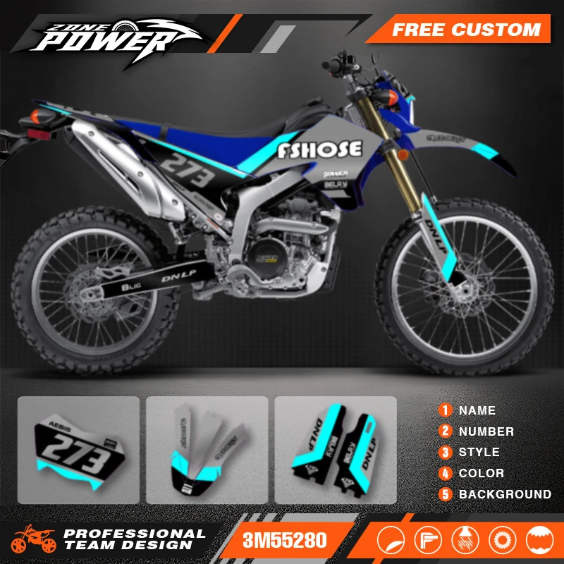 

Наборы наклеек с графикой мотоцикла Powerzone для Yamaha WR250R WR250 2008-2020 04