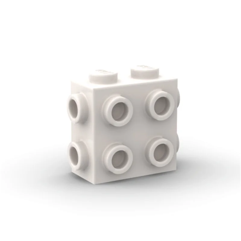 10개 67329 개조형 1x2x1 블록 키트 2/3 측면에 스터드가 있는 입자형 아이디어 교육용 장난감 어린이 생일 선물