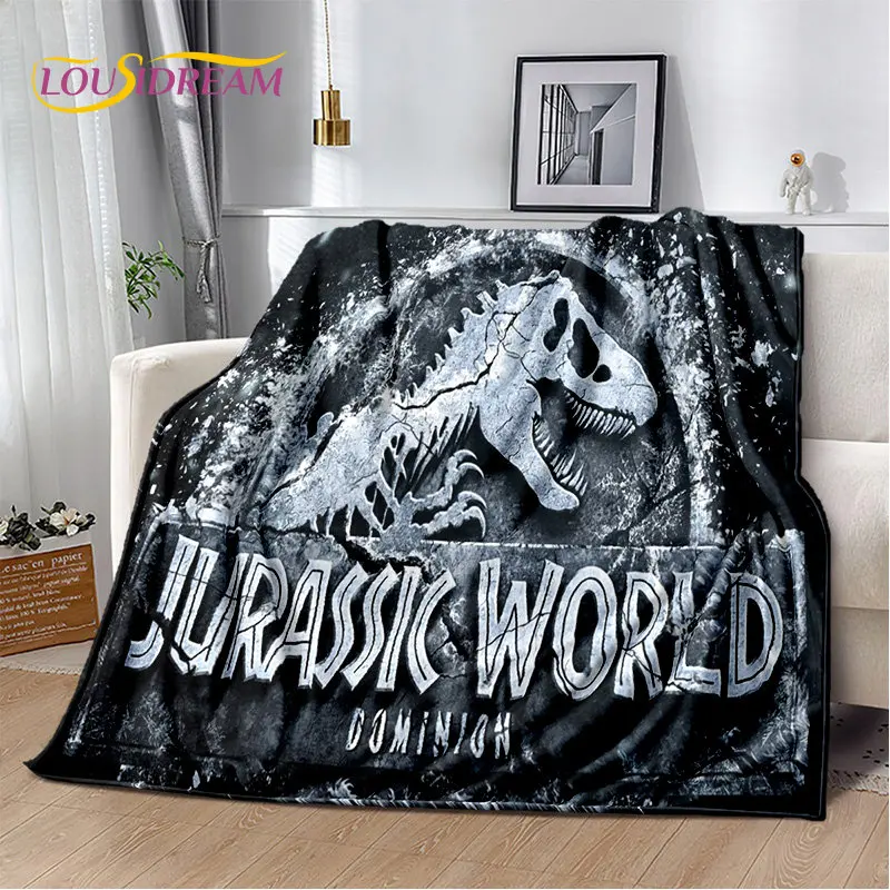 Cartoon Jurassic Park Soft Plush Blanket,Flannel Blanket Throw Blanket for Living Room Bedroom Bed Sofa Picnic Cover Bettdecke