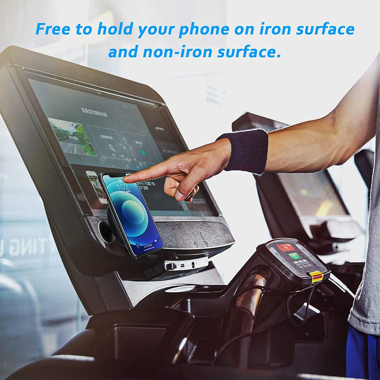 حامل هاتف مغناطيسي ل Magsafe ل رياضة ماج آمنة الهاتف جبل ل Peloton دراجة مفرغة آيفون 14 13 12 برو ماكس زائد صغيرة