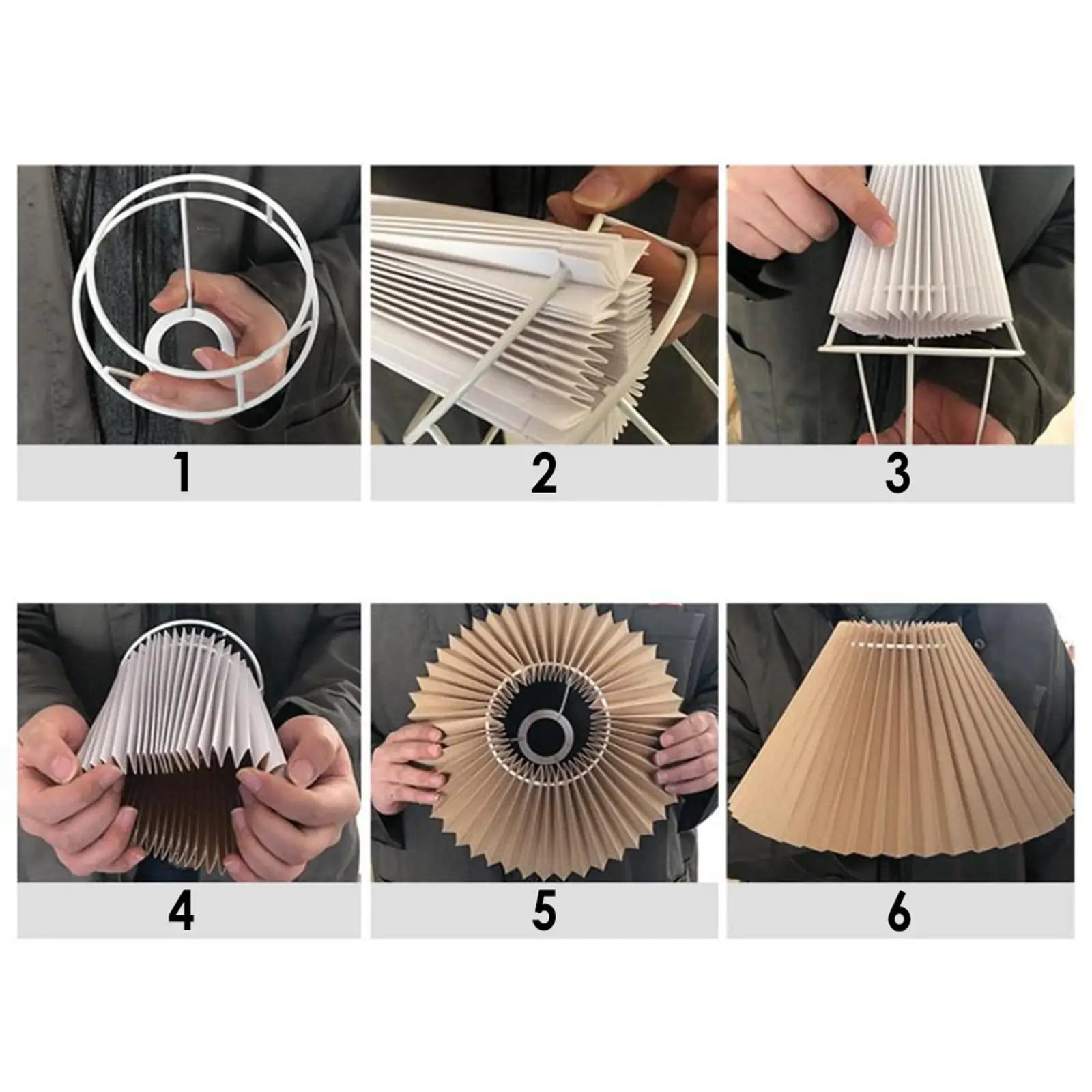 

24cm Pleated Lampshade Ceiling Light Shade Office Bedroom Hotel Replacement