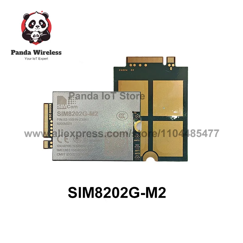 New in Stock！SIMCom SIM8202G-M2 5G NR Sub-6G M.2 Cellular Module NSA SA LTE-FDD LTE-TDD HSPA+ GNSS USB 3.1 PCIe