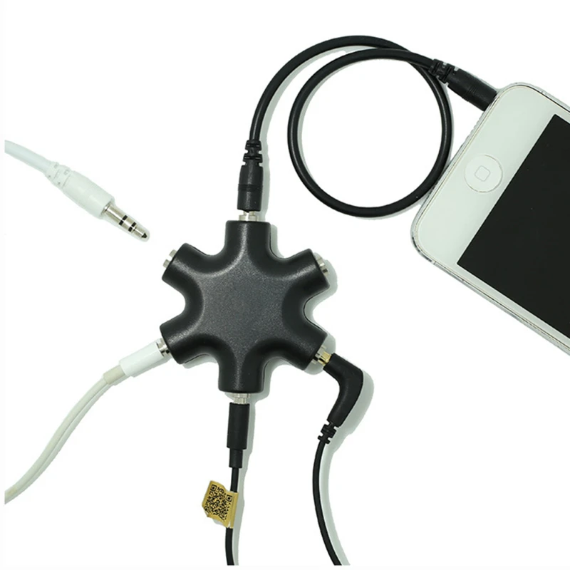 3.5mm Earphone Audio Splitter 1 Male to 2 3 4 Female Cable Way Port Aux Music Sound Output Cables Stereo Headset Extension