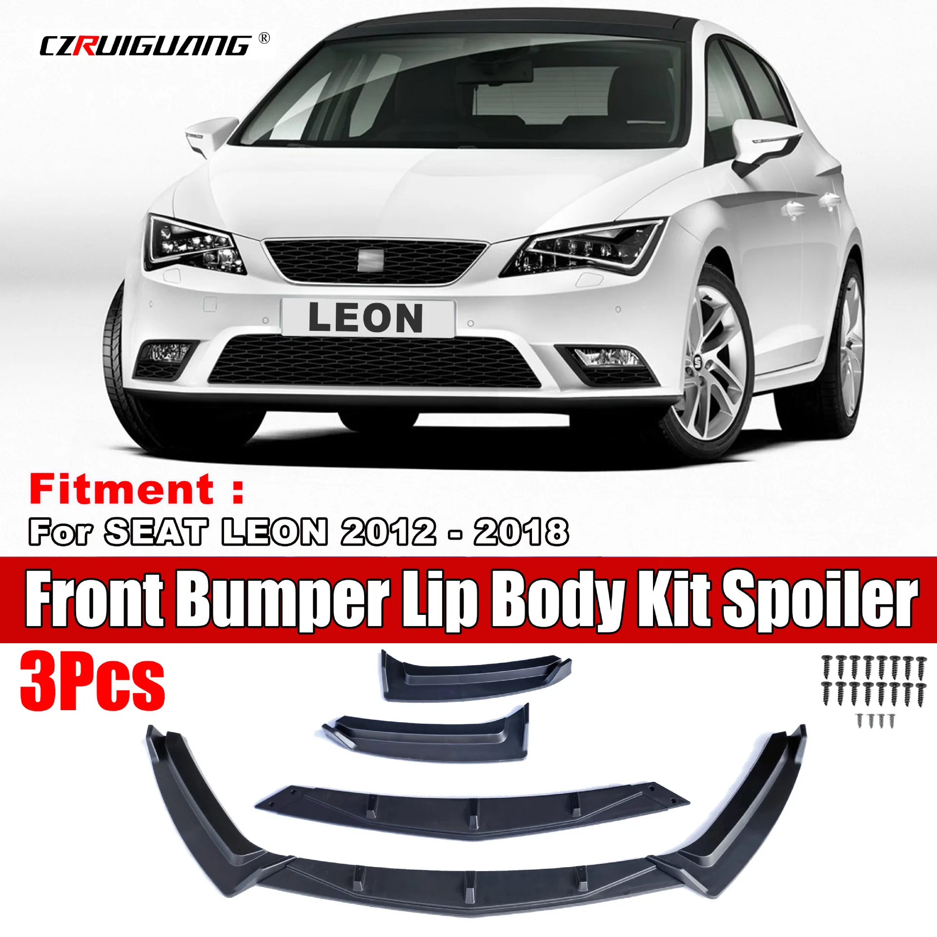 

Подходит для трехступенчатого переднего спортивного переднего бампера SEAT LEON 12-18 SEAT LEON