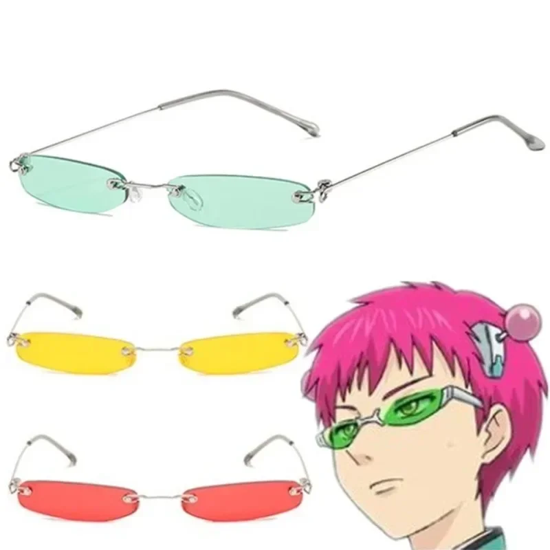 Anime CharacterCosplay Rimless Glasses Eyewear Sunglasses Props Unisex