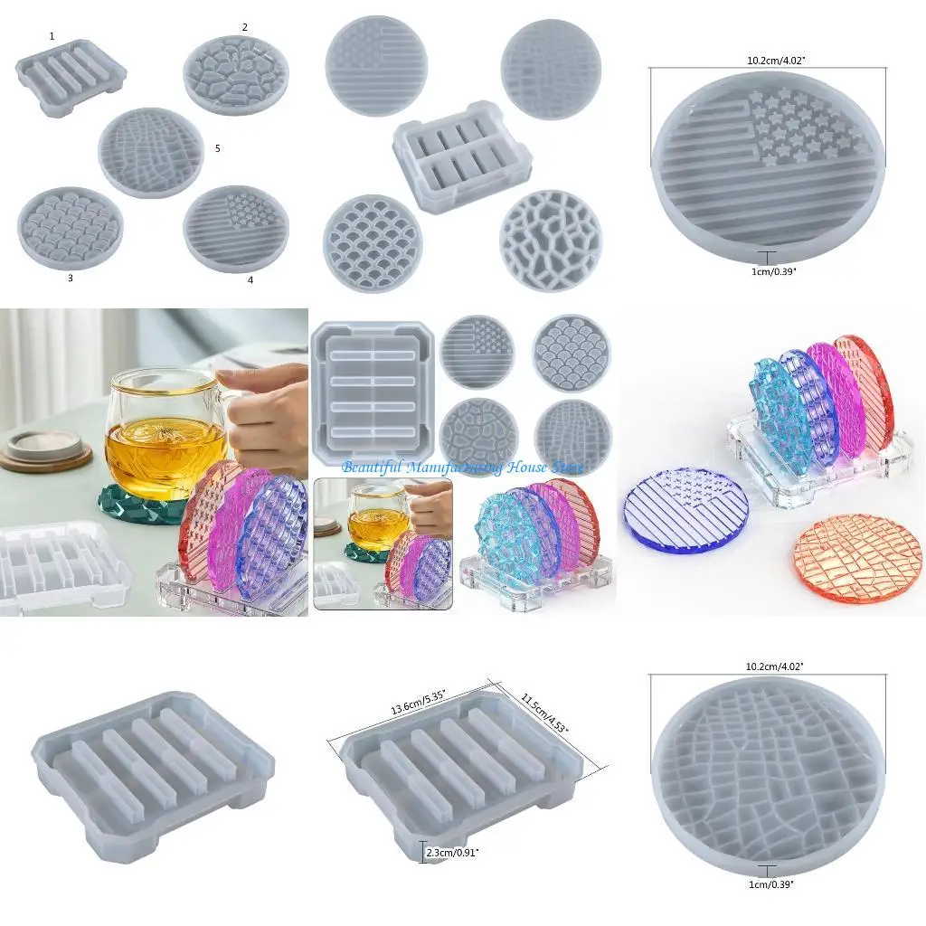

E56A Round Silicone Resin Mold Epoxy Resin Mold Suitable for Diy Resin Casting