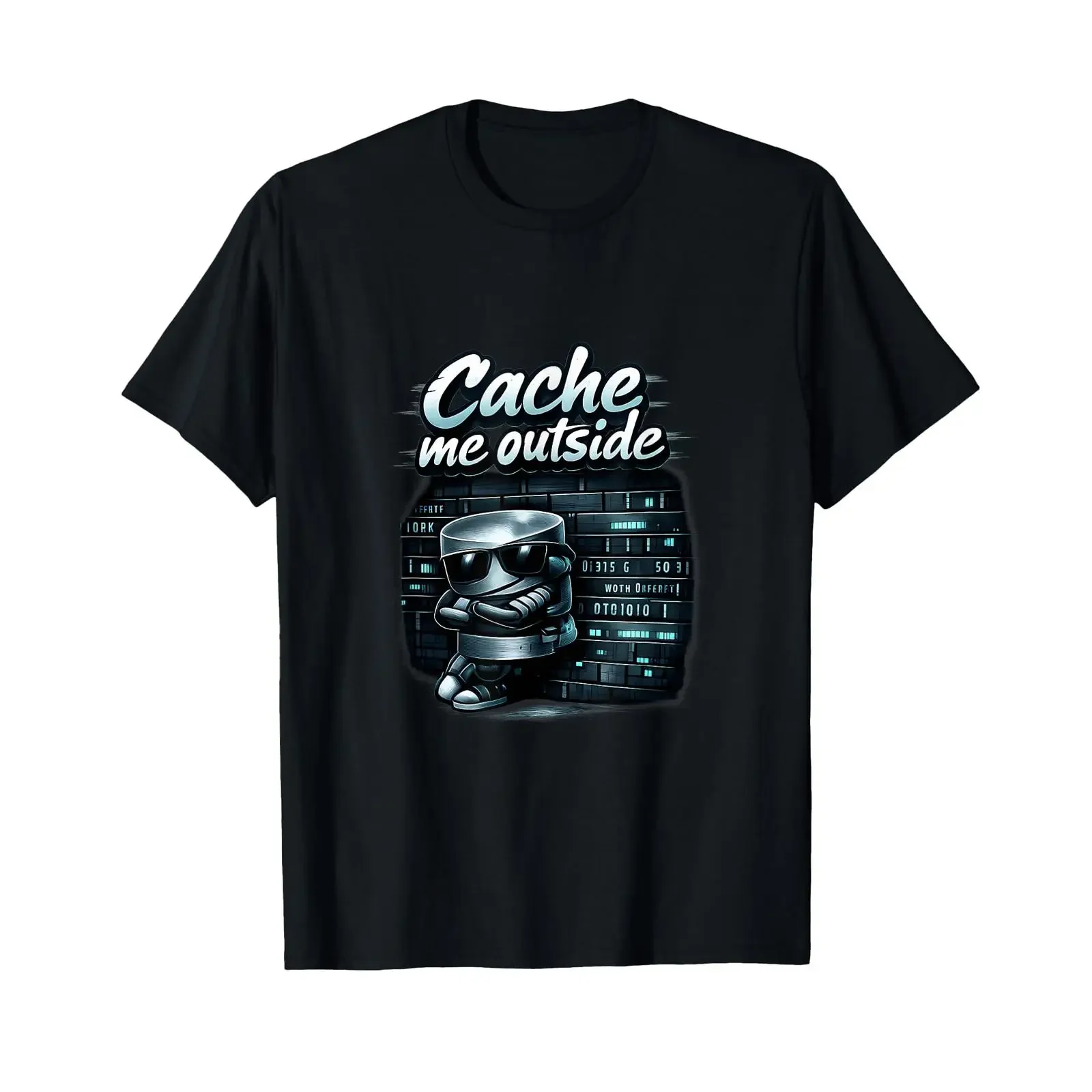 Cache Me Outside Data Science Database Graffiti T Shirt vintage Washed graphic Casual Comfortable designer clothes Stretched